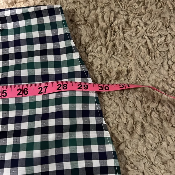 NWT Men's Jack Spade Palmer Gingham LS Shirt Green, Navy Blue Check Large - Picture 10 of 10